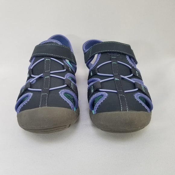 Air Walk Black/Purple Bump Toe Sandals Sz 3 - Picture 3 of 6